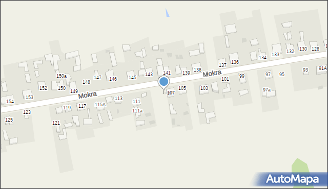 Mokra, Mokra, 109, mapa Mokra