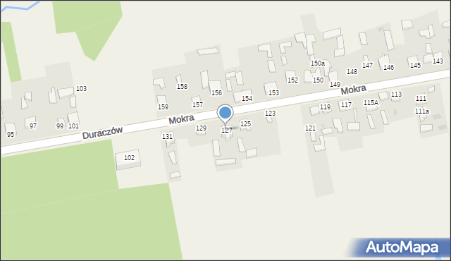 Mokra, Mokra, 127, mapa Mokra