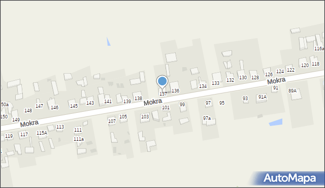 Mokra, Mokra, 137, mapa Mokra