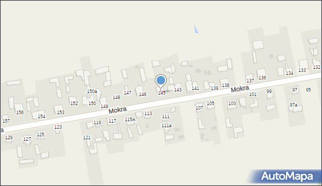 Mokra, Mokra, 145, mapa Mokra