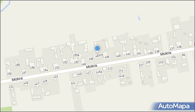 Mokra, Mokra, 147, mapa Mokra