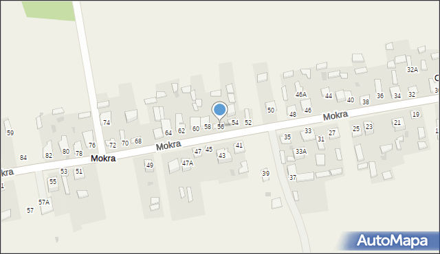 Mokra, Mokra, 56, mapa Mokra