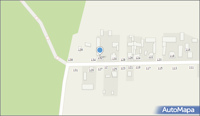 Mokra, Mokra, 132, mapa Mokra