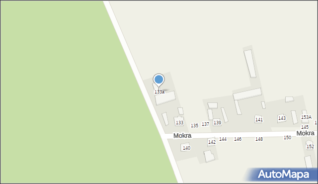 Mokra, Mokra, 133a, mapa Mokra