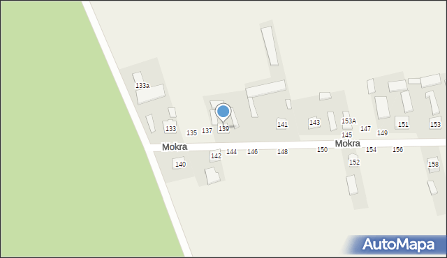 Mokra, Mokra, 139, mapa Mokra