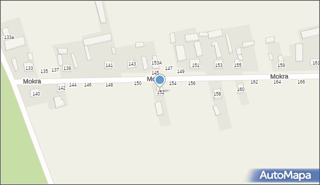 Mokra, Mokra, 152, mapa Mokra