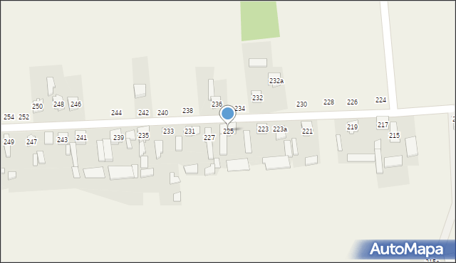 Mokra, Mokra, 225, mapa Mokra