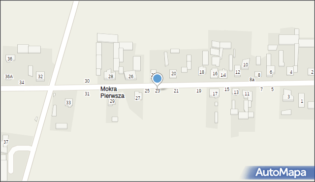 Mokra, Mokra, 23, mapa Mokra