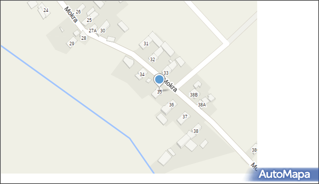 Mokra, Mokra, 35, mapa Mokra