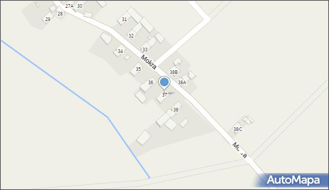 Mokra, Mokra, 37, mapa Mokra
