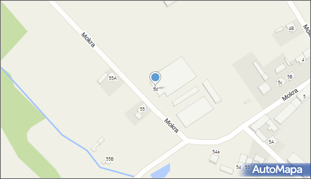 Mokra, Mokra, 5d, mapa Mokra