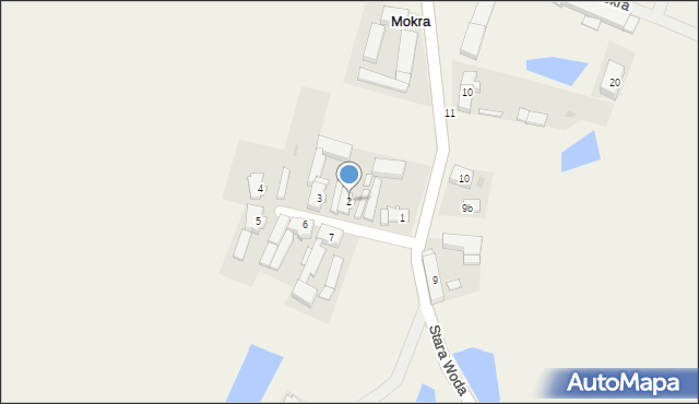 Mokra, Mokra, 2, mapa Mokra