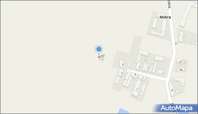 Mokra, Mokra, 4a, mapa Mokra