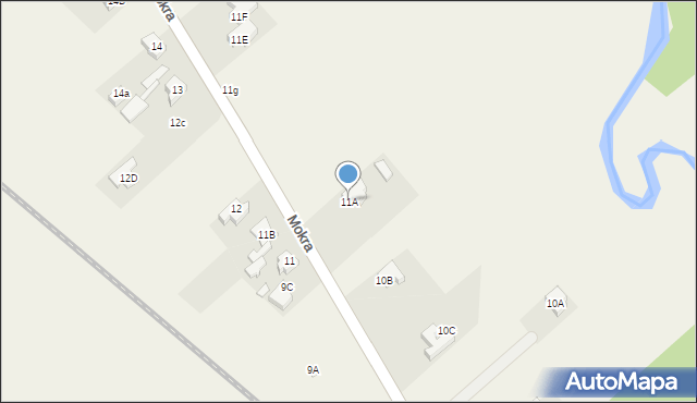 Mokra, Mokra, 11A, mapa Mokra