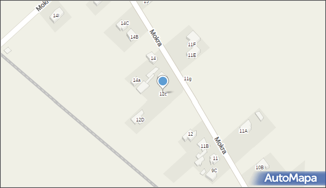 Mokra, Mokra, 12c, mapa Mokra