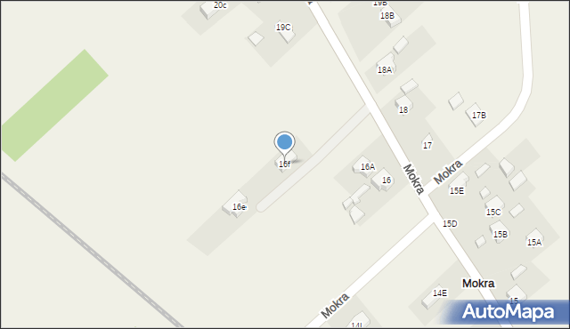 Mokra, Mokra, 16f, mapa Mokra