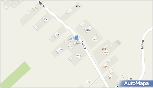 Mokra, Mokra, 19, mapa Mokra