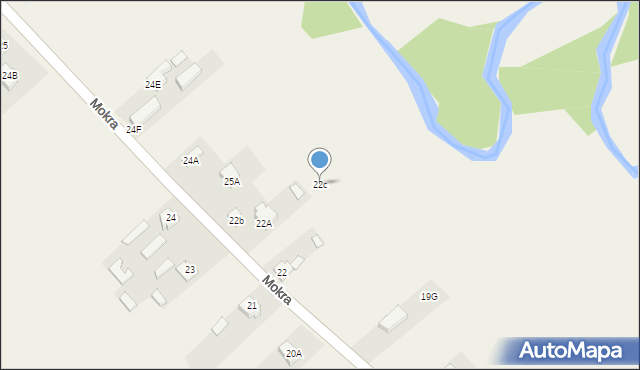 Mokra, Mokra, 22c, mapa Mokra