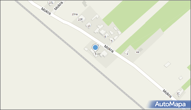 Mokra, Mokra, 7, mapa Mokra