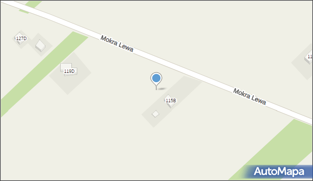 Mokra Lewa, Mokra Lewa, 116d, mapa Mokra Lewa