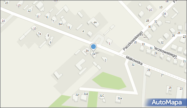 Mokra Lewa, Mokra Lewa, 1A, mapa Mokra Lewa