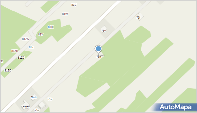 Mokra Lewa, Mokra Lewa, 75n, mapa Mokra Lewa