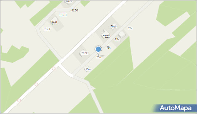Mokra Lewa, Mokra Lewa, 75u, mapa Mokra Lewa