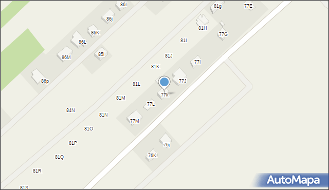 Mokra Lewa, Mokra Lewa, 77k, mapa Mokra Lewa