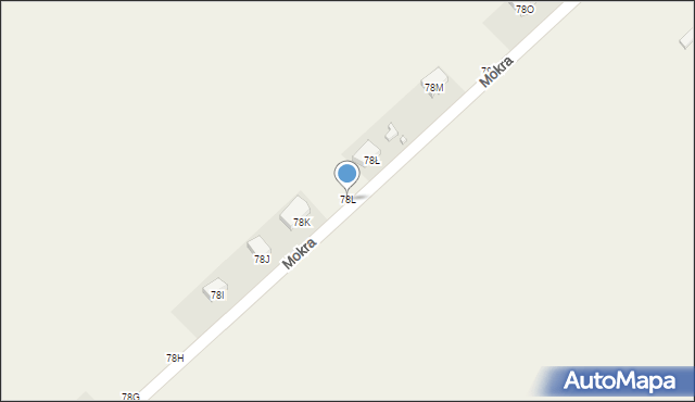 Mokra Lewa, Mokra Lewa, 78L, mapa Mokra Lewa