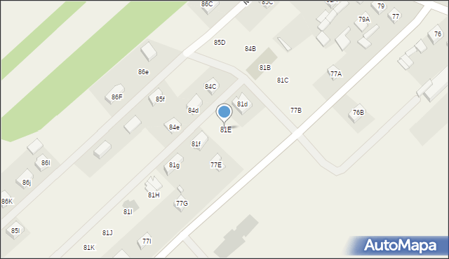 Mokra Lewa, Mokra Lewa, 81E, mapa Mokra Lewa