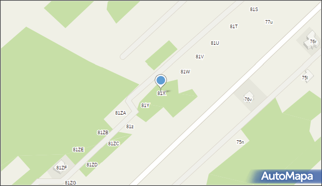 Mokra Lewa, Mokra Lewa, 81X, mapa Mokra Lewa