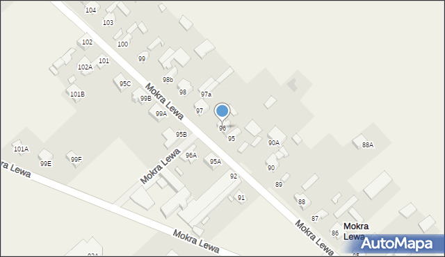 Mokra Lewa, Mokra Lewa, 96, mapa Mokra Lewa