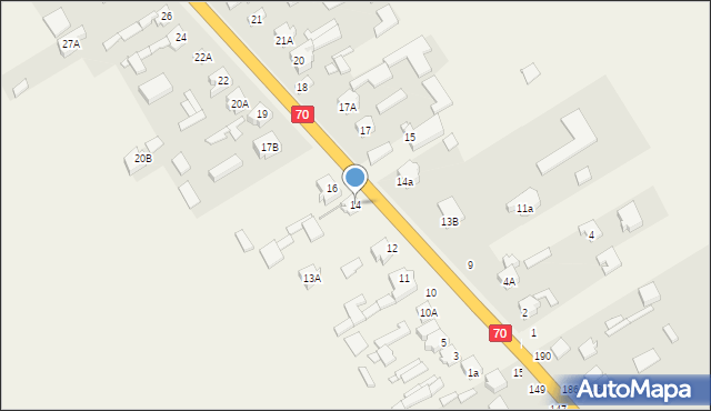 Mokra Prawa, Mokra Prawa, 14, mapa Mokra Prawa