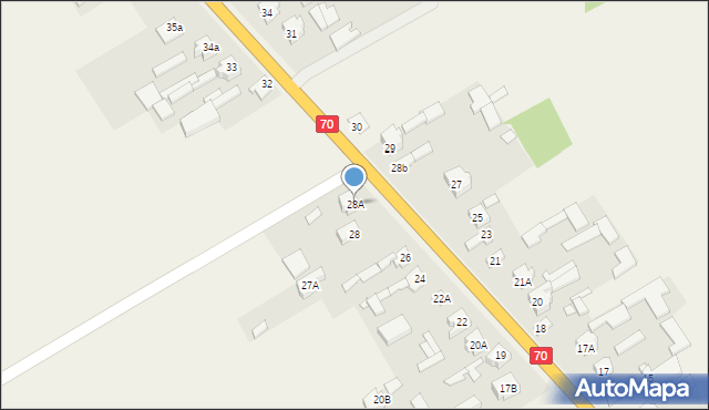 Mokra Prawa, Mokra Prawa, 28A, mapa Mokra Prawa