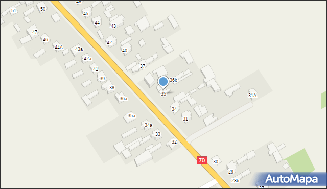 Mokra Prawa, Mokra Prawa, 35, mapa Mokra Prawa