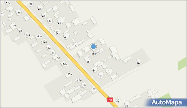 Mokra Prawa, Mokra Prawa, 36b, mapa Mokra Prawa