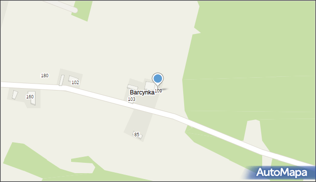 Mokra Wieś, Mokra Wieś, 109, mapa Mokra Wieś