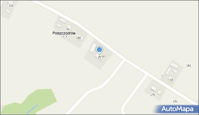 Mokra Wieś, Mokra Wieś, 15, mapa Mokra Wieś