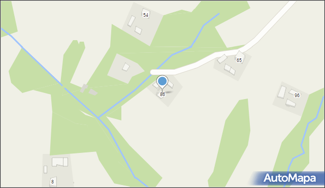 Mokra Wieś, Mokra Wieś, 86, mapa Mokra Wieś