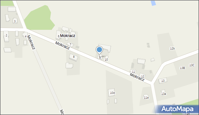 Mokracz, Mokracz, 9, mapa Mokracz