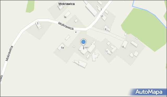 Mokrawica, Mokrawica, 6, mapa Mokrawica