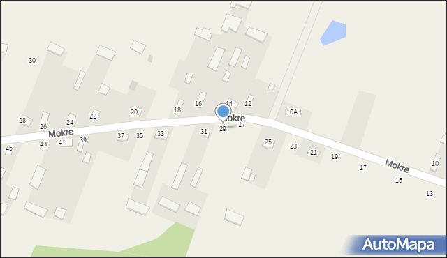 Mokre, Mokre, 29, mapa Mokre