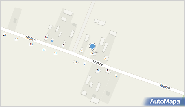 Mokre, Mokre, 4a, mapa Mokre