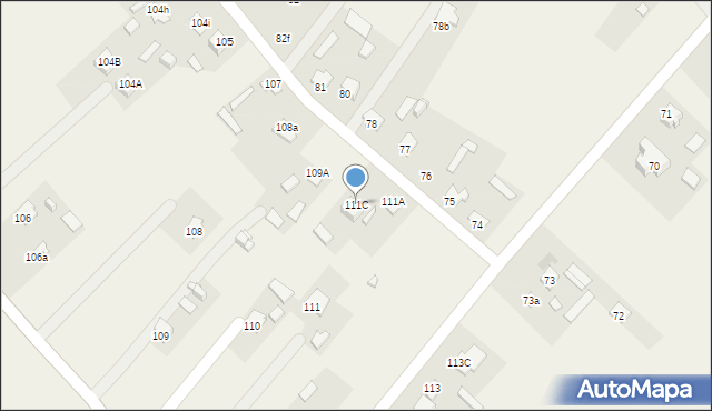 Mokre, Mokre, 111C, mapa Mokre