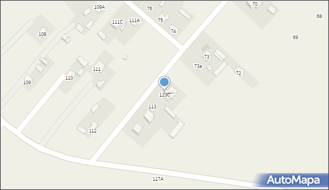 Mokre, Mokre, 113C, mapa Mokre