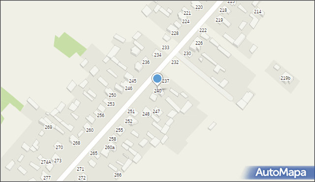 Mokre, Mokre, 240, mapa Mokre