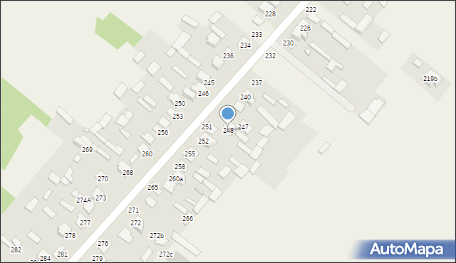 Mokre, Mokre, 248, mapa Mokre