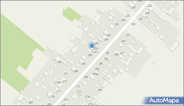 Mokre, Mokre, 254, mapa Mokre