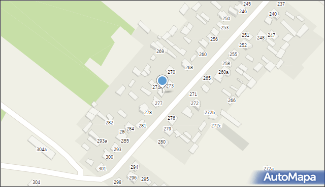 Mokre, Mokre, 274, mapa Mokre