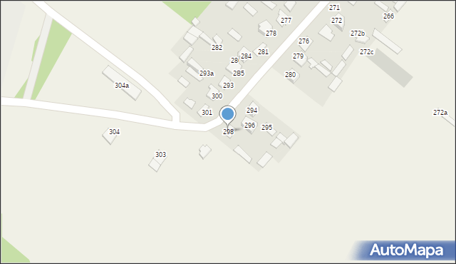 Mokre, Mokre, 298, mapa Mokre